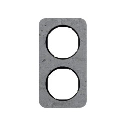 Рамка Berker R.1 Бетон черный 2 поста 10122374