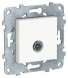 Розетка TV Schneider Electric Unica Studio Белый проходная NU546318