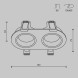 Встраиваемый светильник Technical DL126-02-GU10-W