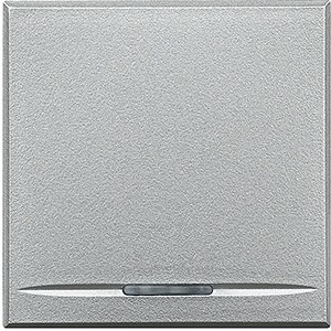 Кнопка Bticino Axolute Алюминий 1Р (NO) 16 А 250 В~ – 2 модуля HC4055/2