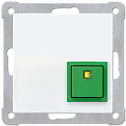 Кнопка отключения сирены Jung белая NRSAS0834ATWW