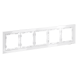 Рамка стеклянная VOLTUM S70 на 5 постов, (белый, стекло)