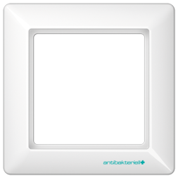Рамка Jung AS 500 белая Антибактериальная версия 1 пост ABAS581WW