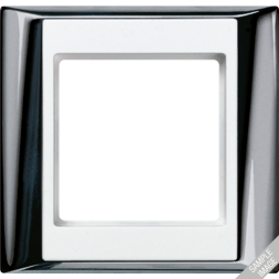 Рамка Jung A Plus Хром / Белый 3 поста Jung AP583GCRWW