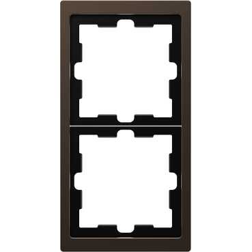 Рамка Merten D-Life Мокко 2 поста MTN4020-6552