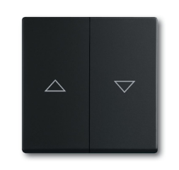 Клавиша ABB чёрный бархат для механизма выключателя жалюзи 2000/4 U и 2020/4 US с маркировкой 2CKA001751A3036 1785 JA-885