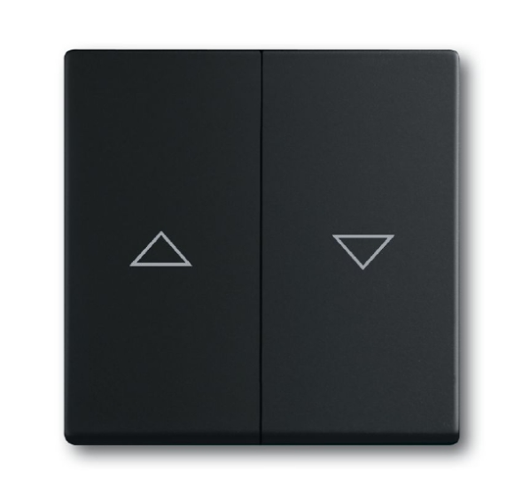 Клавиша ABB чёрный бархат для механизма выключателя жалюзи 2000/4 U и 2020/4 US с маркировкой 2CKA001751A3036 1785 JA-885