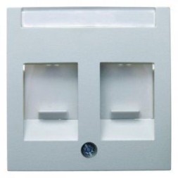 Центральная панель Berker R.1 полярная белизна, матовый с заслонками от пыли и полем для надписи 11811909