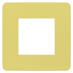 Рамка Schneider Electric Unica Studio Color Зеленое яблоко / Белый 1 пост NU280211