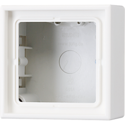 Коробка Jung LS серия белая 1-ая для накладного монтажа с основанием LS581AWW