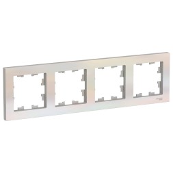 Рамка Schneider Electric Atlasdesign Жемчуг 4 поста ATN000404