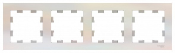 Рамка Schneider Electric Atlasdesign Жемчуг 4 поста ATN000404