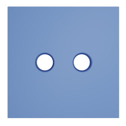 Накладка для розетки телевизионной оконечной TV+SAT, S70 (деним)