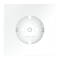 Накладка для розетки с заземлением, S70 (белый матовый)