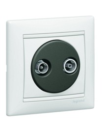 Розетка TV-FM Legrand Valena Белый единственная (каб сеть) 862 МГц 1.5 дБ 774432