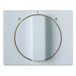 Центральная панель Berker R.1 Berker Arsys полярная белизна с блеском с вращающейся ручкой для 3-уровневого выключателя 10880069