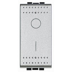 Выключатель Bticino LivingLight Алюминий 2-х полюсный, 16AX NT4002N