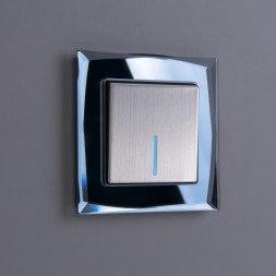 Рамка из стекла на 1 пост Diamant черный W0011208
