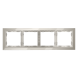 Рамка стеклянная VOLTUM S70 на 4 поста, (кашемир, стекло)