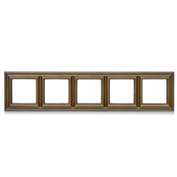 Рамка Jung ECO Profi Deco Античная латунь 5 постов EPD485AT