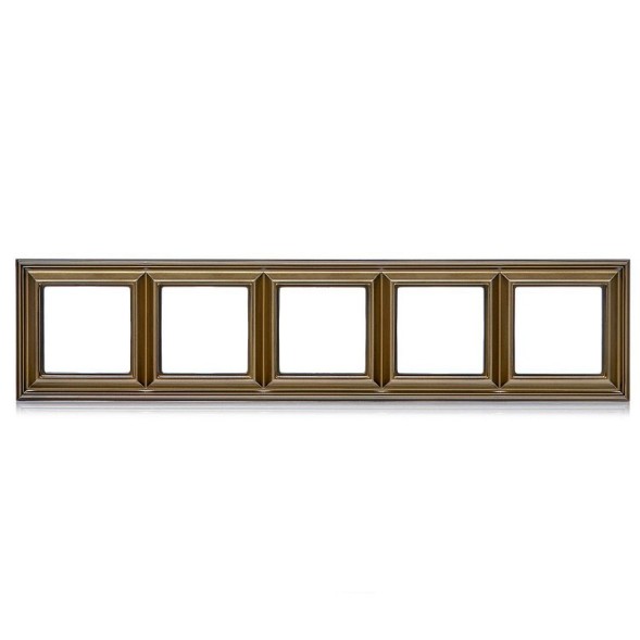 Рамка Jung ECO Profi Deco Античная латунь 5 постов EPD485AT