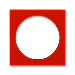 Сменная панель ABB Levit красный на розетку с заземлением 2CHH190500B8065 ND5519H-B500 65