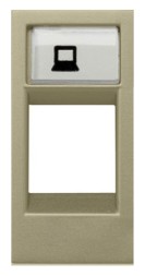 Накладка ABB Zenit шампань для суппортов и телекоммуникационных разъёмов типа 2017... и 2018... 2CLA211810N1901 N2118.1 CV