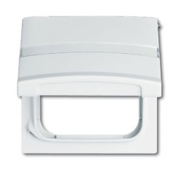 Плита промежуточная ABB Busch-Duro 2000 SI и Reflex SI слоновая кость с крышкой для центральных плат IP44 2CKA001710A2280 2118 GKN-32