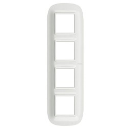 Рамка Bticino Axolute Овал Белый 2+2+2+2 модуля HB4802M4HD