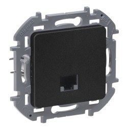 Информационная розетка RJ45 Антрацит Legrand INSPIRIA категория 5е UTP 1 выход 673828