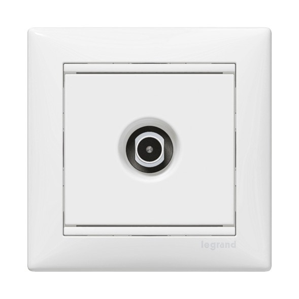 Розетка TV Legrand Valena Белый проходная, 14 дБ 774431