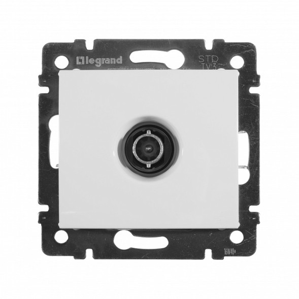 Розетка TV Legrand Valena Белый проходная, 14 дБ 774431
