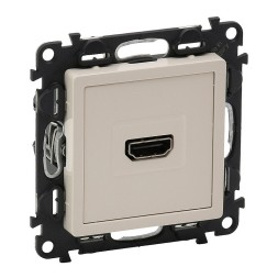 Розетка Legrand Valena Life Слоновая кость для аудио/видео устройств HDMI Тип А. С лицевой панелью 753271