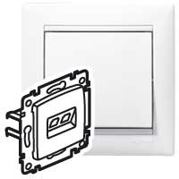 Розетка компьютерная Legrand Valena Белый (RJ45) 1-ая 5кат.крепление винт.(без лапок) 774238