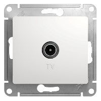 TV Розетка проходная 4DB, механизм Schneider Electric Glossa Белый GSL000192