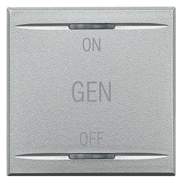Клавиши с символами для системы автоматизации для 2 функций 2м ON-OFF-GEN Bticino Axolute HC4911/2AF