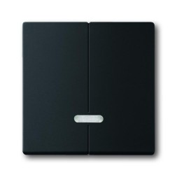 Управляющий элемент ABB чёрный бархат для 2-канального светорегулятора 6565 U 2CKA006599A2969 6545-885