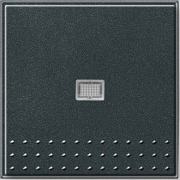 Выключатель Gira TX44 Антрацит с самовозвратом 10А/250В с подсветкой в сборе 013667