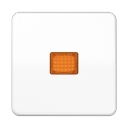 Клавиша Jung CD серия Белый 1-я с/п с оранжевой линзой CD590KOWW