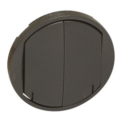 MyHome Zigbee.Лицевая панель 2-канального радиоуправляющего устройства Legrand Celiane Графит 067892