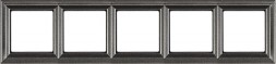 Рамка Jung ECO Profi Deco Антрацит 5 постов горизонтальная/вертикальная EPD485AN