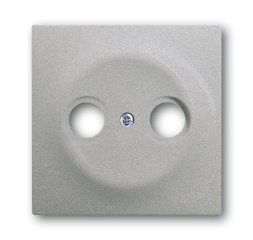 Накладка (центральная плата) ABB impuls серебристый металлик для TV-R розетки 2CKA001753A0040 1743-783