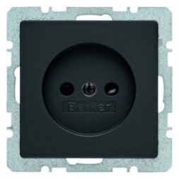 Штепсельная розетка Berker Q.1 Антрацит 6167336086