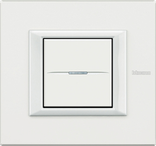 Рамка Bticino Axolute Квадрат Матовое стекло 2-модульная HA4802VSA