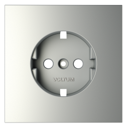 Накладка для розетки с заземлением, S70 (сталь)