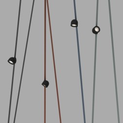 DK5640-BK Поворотный светильник для трека-ремня Belty Smart, серия Spot, со светодиодом, D100*H107мм, 48V DC, 12W, RA90, 38°, 2700-6000K, IP20, черный, алюминий