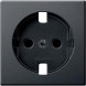 Центральная плата Merten M-серия антрацит для механизма розетки SCHUKO б/ус.защиты MTN2331-0414