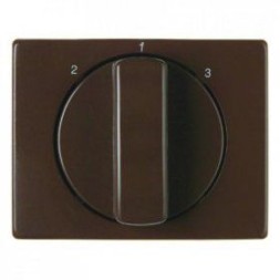 Центральная панель Berker R.1 Berker Arsys коричневый с блеском с вращающейся ручкой для 3-уровневого выключателя 10880001