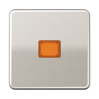 Клавиша Jung CD серия платина 1-я с/п с оранжевой линзой CD590KOPT