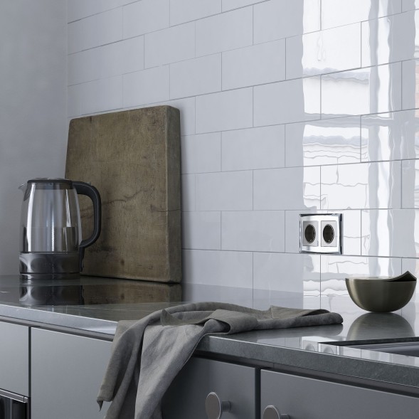 Рамка из стекла на 2 поста Diamant черный Werkel W0021208